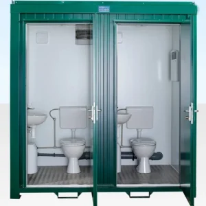 12ft x 9ft 2+1 jackleg toilet cabin