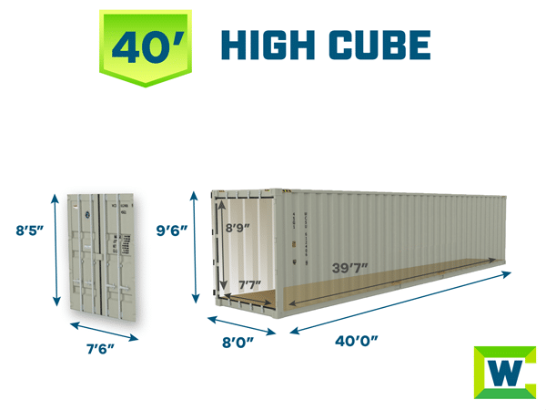 40 ft high cube shipping container dimensions 8 x 40 high cube shipping container specs western container sa