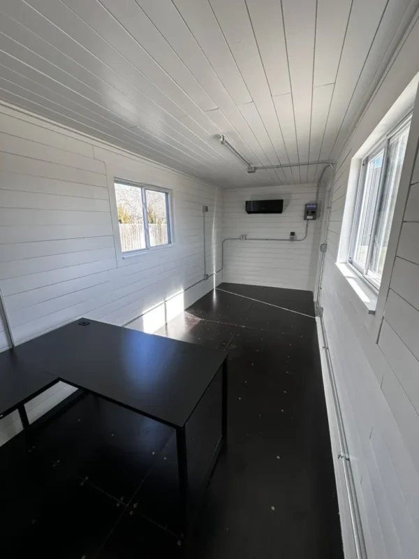 20ft 20 Slate Gray Shiplap detail view 5 — Container Housing Solution
