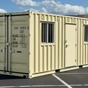 20ft Ground Level Office Container — Container Housing Solution