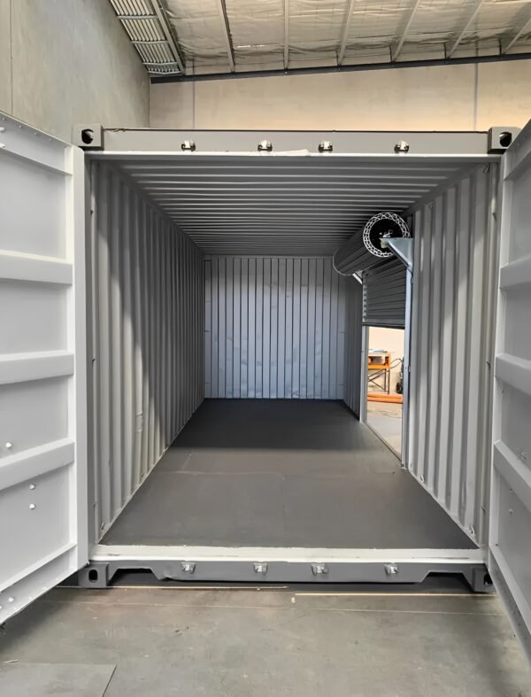 20ft x 8ft Container With detail view 4 — Container Housing Solution
