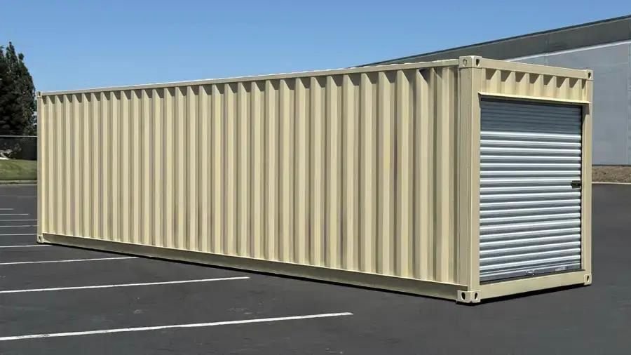 30ft Storage Container with Roll — Container Housing Solution