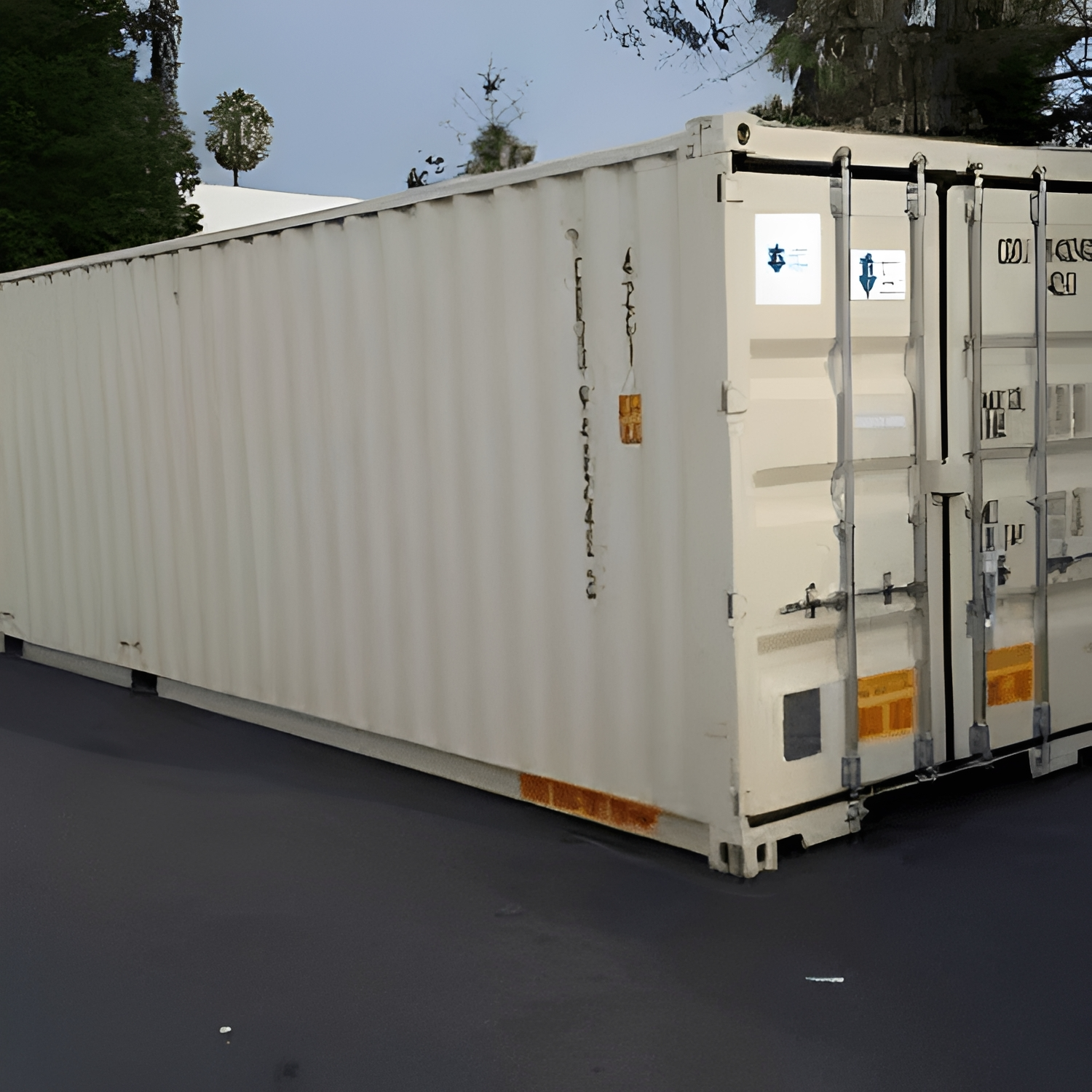 40ft Shipping Container with Doors detail view 1