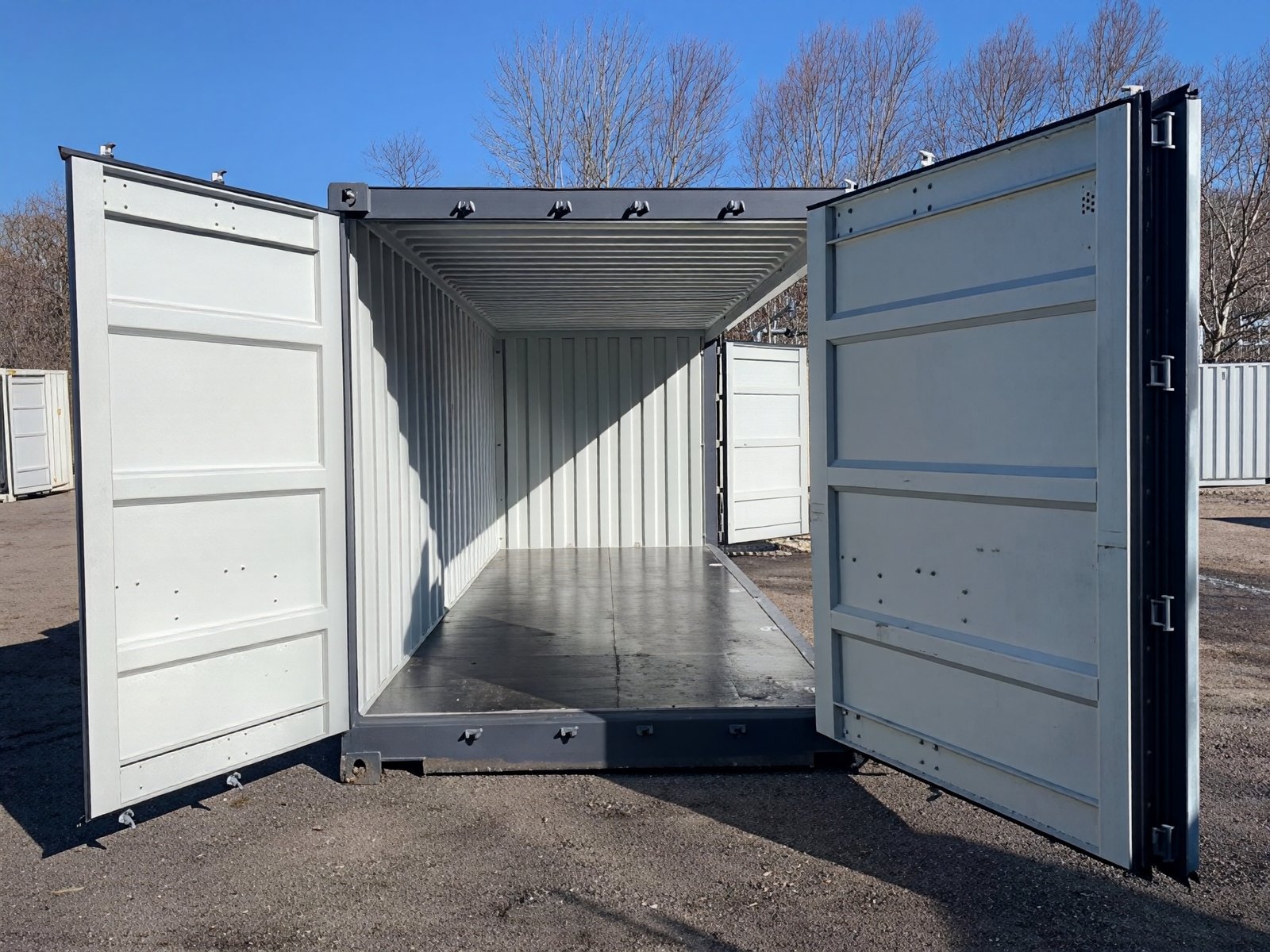 20ft Open Side Shipping Container detail view 1