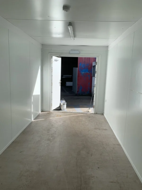 20ft x 8ft Insulated Storage detail view 4 — Container Housing Solution